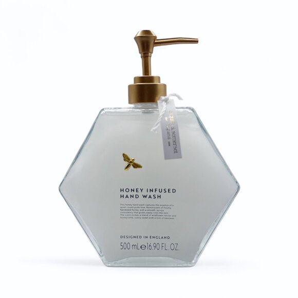 NEW Asquith & Somerset - 2x Honey Infused Hand Wash Glass Bottle - 16.9 fl oz - Picture 4 of 4